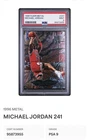 1996 Fleer Metal Metal Shredders #241 Michael Jordan PSA 9 MINT Chicago Bulls