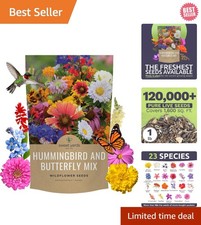 Bulk Wildflower Seeds Butterfly & Hummingbird Mix - 1 Pound Bag for Gardeners 143.99 per gallon