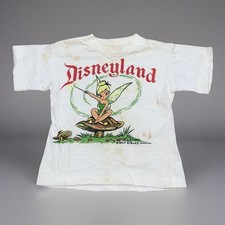 Vintage 1950s Tinker Bell Disney T-Shirt 50  s Peter Pan Movie Promo Toddler Rare