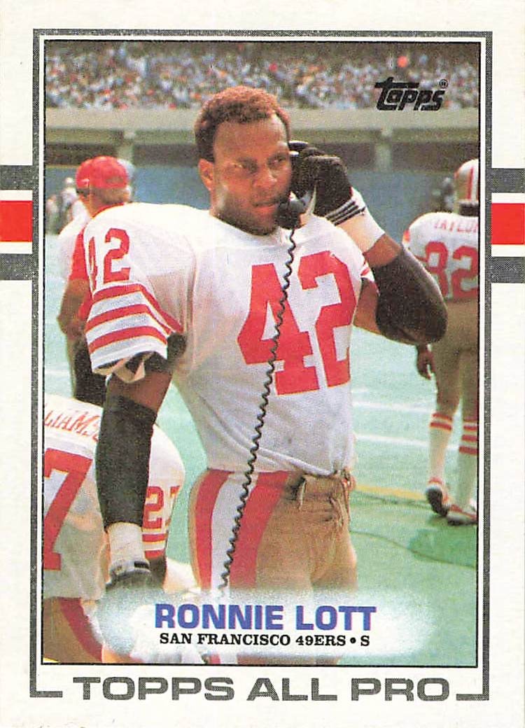 1989 TOPPS #9 RONNIE LOTT SAN FRANCISCO 49ERS