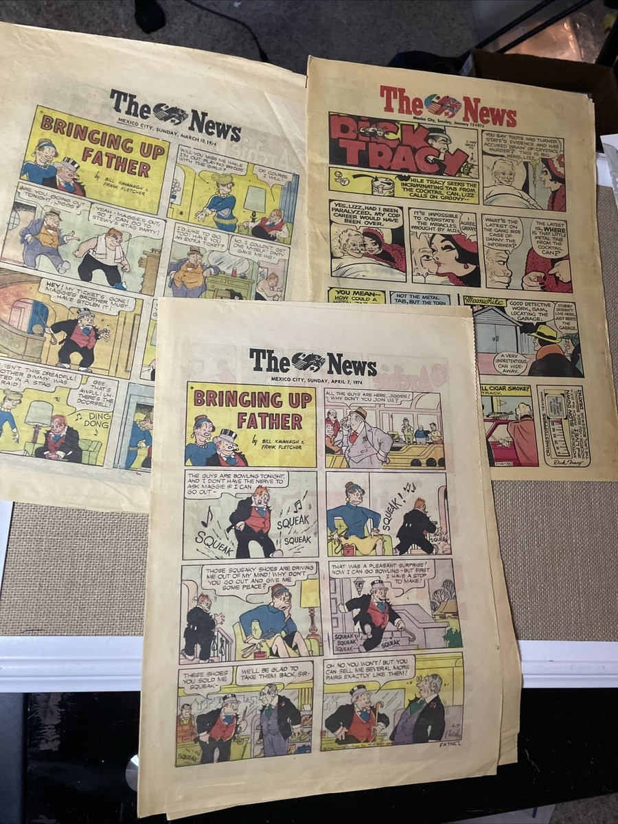 VINTAGE COMIC STRIPS 1970's Newspaper Funnies LOT Peanuts Cartoons