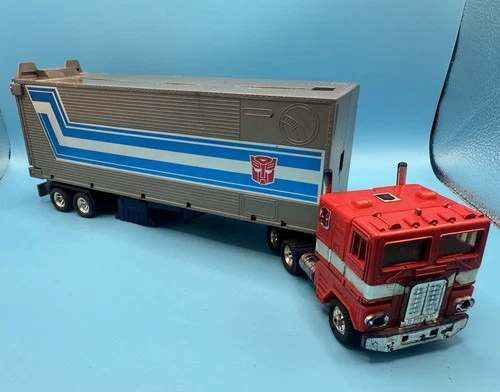Optimus Prime 1984 Vintage G1 Original Transformer Truck Trailer Incomplete SEE