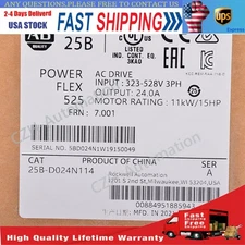 Allen-Bradley 25B-D024N114 PowerFlex 525 AC Drive 11kW 15Hp Sealed US Free Tax
