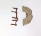 Vintage 1983 Star Wars Ewok Village Playset Parts - Platform & 5 Post Railing