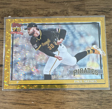 Topps 2025 75 Years of Baseball Paul Skenes #T91-50 Gold /50 Pirates