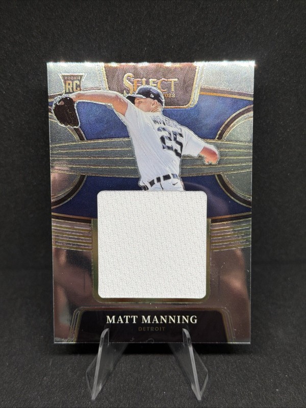 2022 Panini Select - Rookie Jumbo Swatch Matt Manning #RJS-MG (MEM, RC)