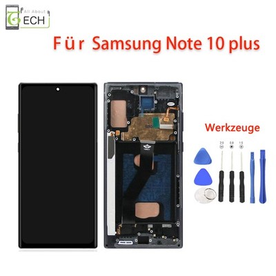 Für Samsung Note 10 Plus N975F TFT LCD Display mit Rahmen Touchscreen