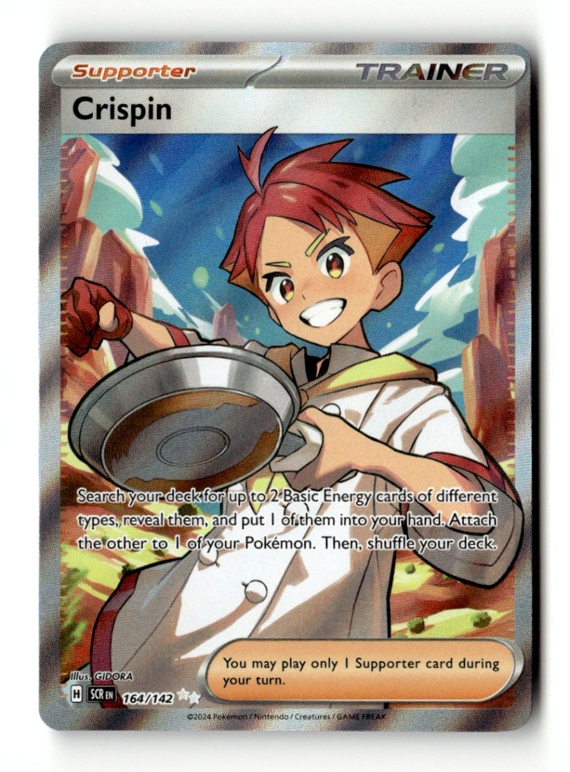 Crispin Ultra Rare SV07: Stellar Crown 164/142 NM Pokémon TCG