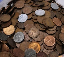 1 LB Bag  Random Lot U.S. Wheat Pennies Came From 95 year old man's Collection