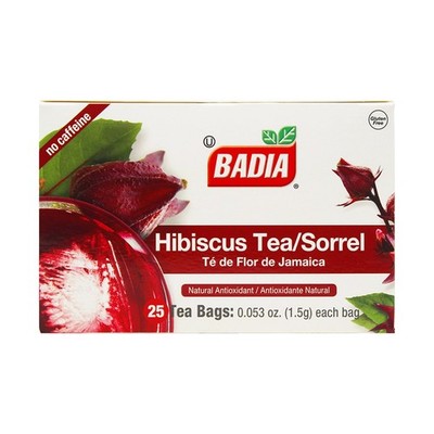 Badia Hibiscus Tea | 25 bags | Te de flor de Jamaica