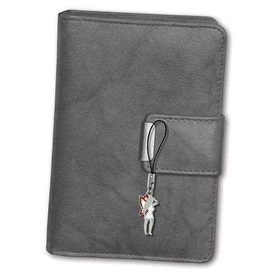 Portemonnaie grau Damen RFID Schutz Leder Money Maker 9x3x13 OPJ701K