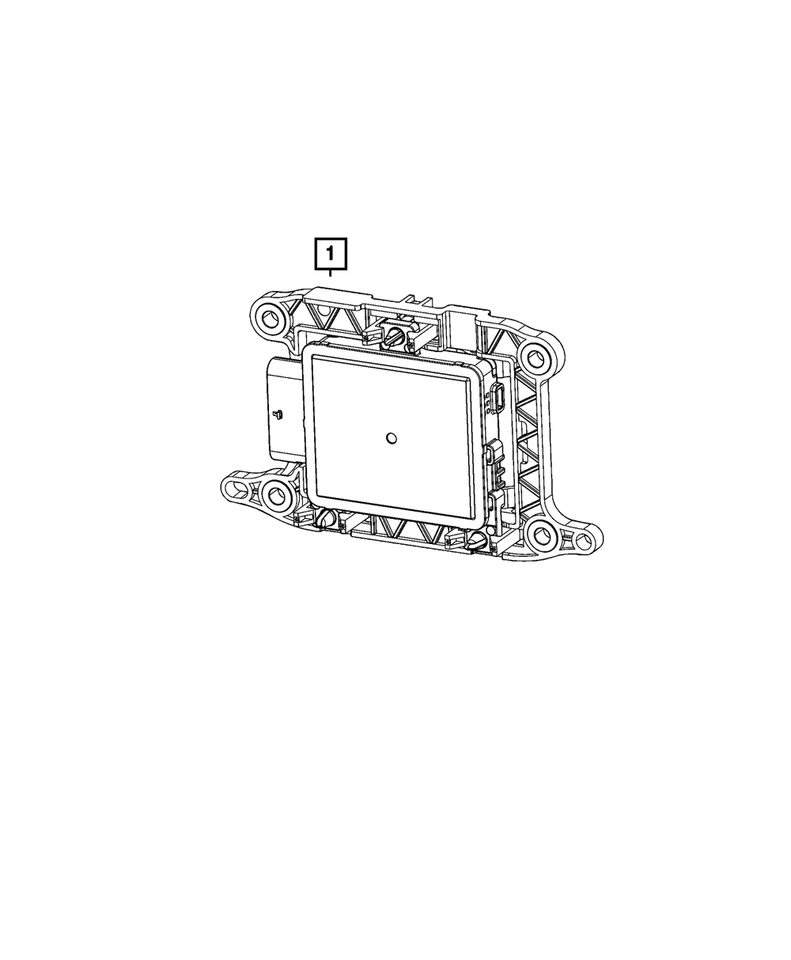 Genuine Mopar Adaptive Speed Control Module Sensor And Bracket 68645752AA - Image 4 of 4