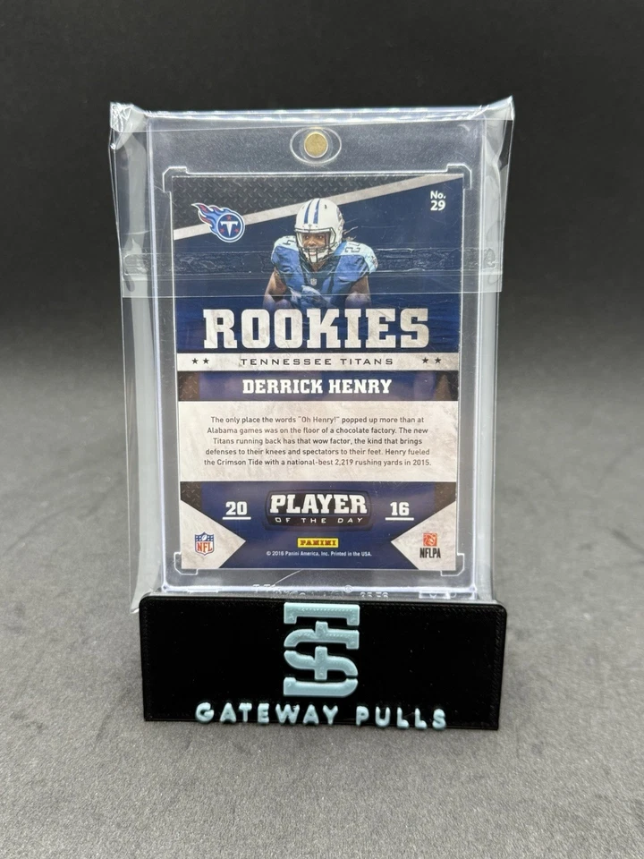 2016 Panini Player Of The Day Derrick Henry Rookie Squares #29 - Image 2 of 2