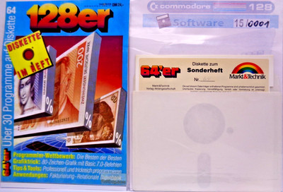 COMMODORE 128 -- ÜBER 30 PROGRAMME (M&T -DISKETTE ZUM 128'er SONDERHEFT 64)