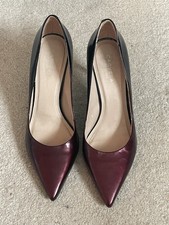 Carvela Burgundy Shoes Size 8 EU 41 Patent Leather Pointed Toe Stiletto Heel