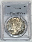 1880-S Morgan Silver Dollar $1 PCGS MS64