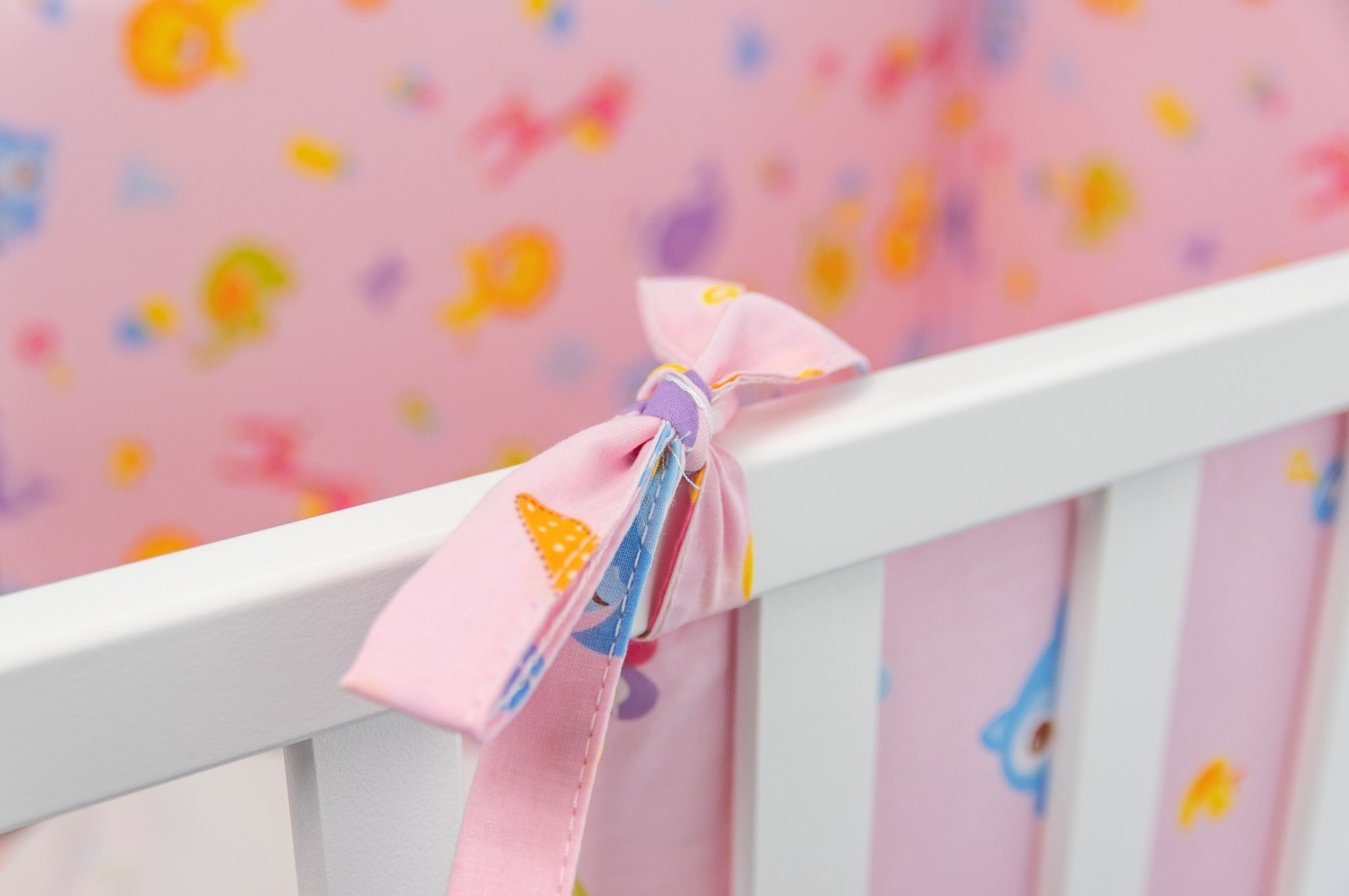 Corredo Completo Culla/Lettino Neonato ROSA Cotone 100% Made In Italy foto 6