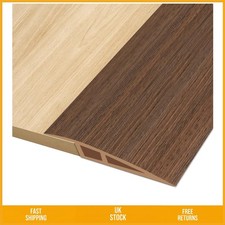 Durable Self-Adhesive Wood Floor Transition Strip Dark Brown 3.0M