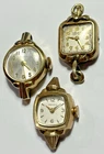 Vintage Ladies Watch Lot Timex Gruen Caravelle Gold Tone Parts Repair