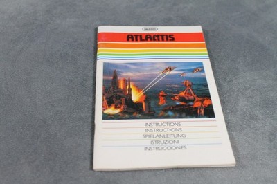 Atari 2600 Atlantis Original Anleitung Manual IMAGIC Spielanleitung VCS