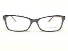 Womens Bvlgari Eyeglasses Frames BV4111B 501 Black/Gold Rhinestone 52/15 140 NEW