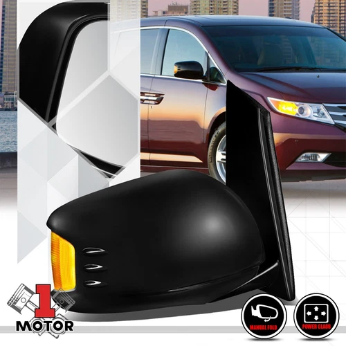 [Right] Passenger Side Power+Heated Door Mirror w/Signal for 11-13 Honda Odyssey