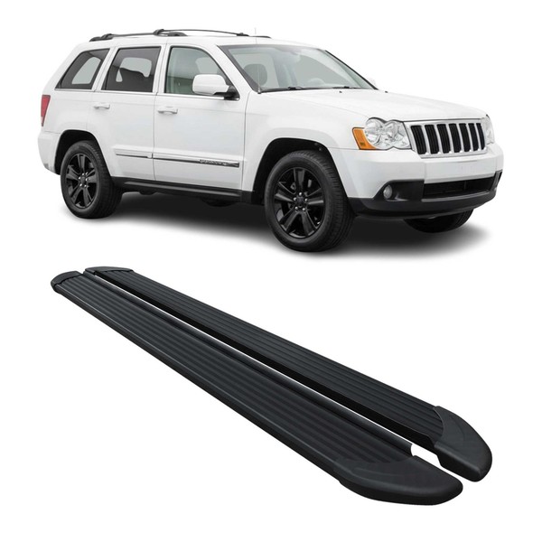 Schweller Trittbretter Schweller FüR Jeep Grand Cherokee 2005-2011 Alu Schwarz-image