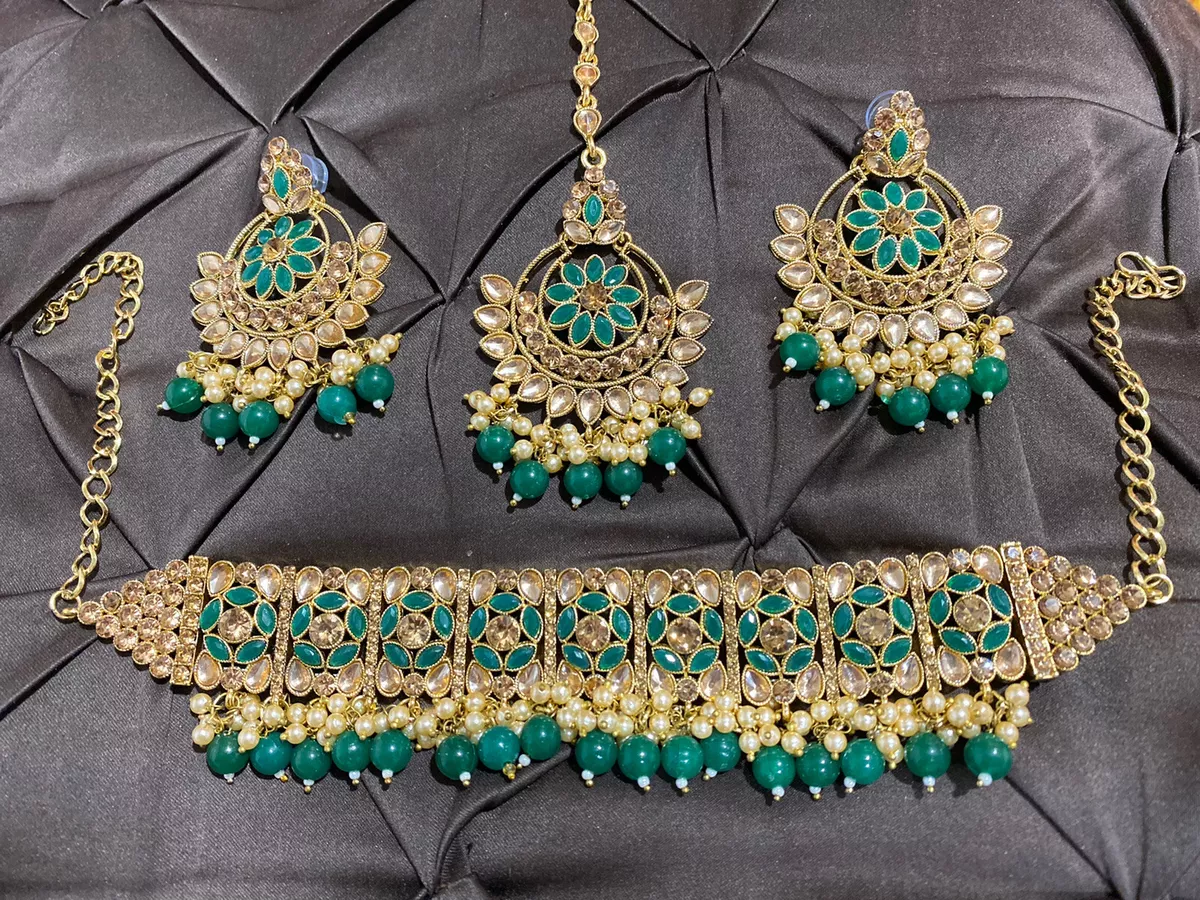 Buy Kundan Choker Necklace, Green Kundan Necklace Set , Jadau Necklace,  Reversible Necklace, Indian Jewelry, Indian Necklace, Sabyasachi Choker  Online in India - Etsy