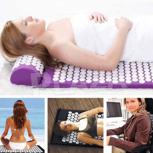Yoga Massage Acupressure Mat Shakti Sit Lying Mats Pain Stress Soreness Relax AU - Picture 7 of 10
