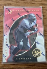 Herschel Walker 1997 Totally Certified Platinum Red /4999 With Peel Cowboys NM