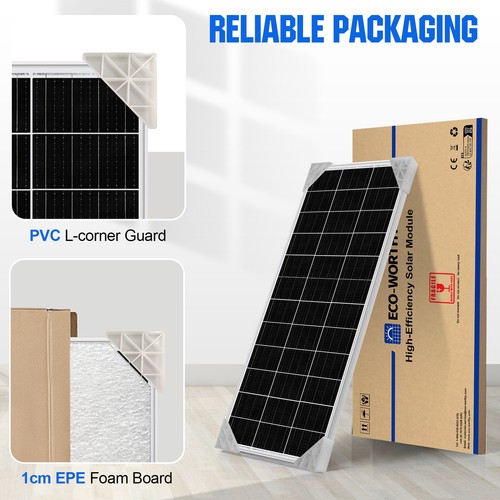 ECO-WORTHY 195W Watt Mono Solar Panel 12V Battery Charger Home Boat RV Off Grid - Picture 7 of 12