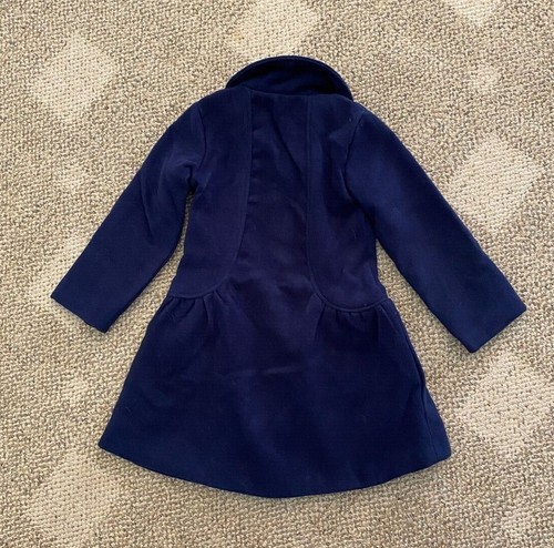 Chasing Fireflies Coat Jacket Dress Casual Navy Blue Machine Washable Girls 5 - Picture 4 of 4
