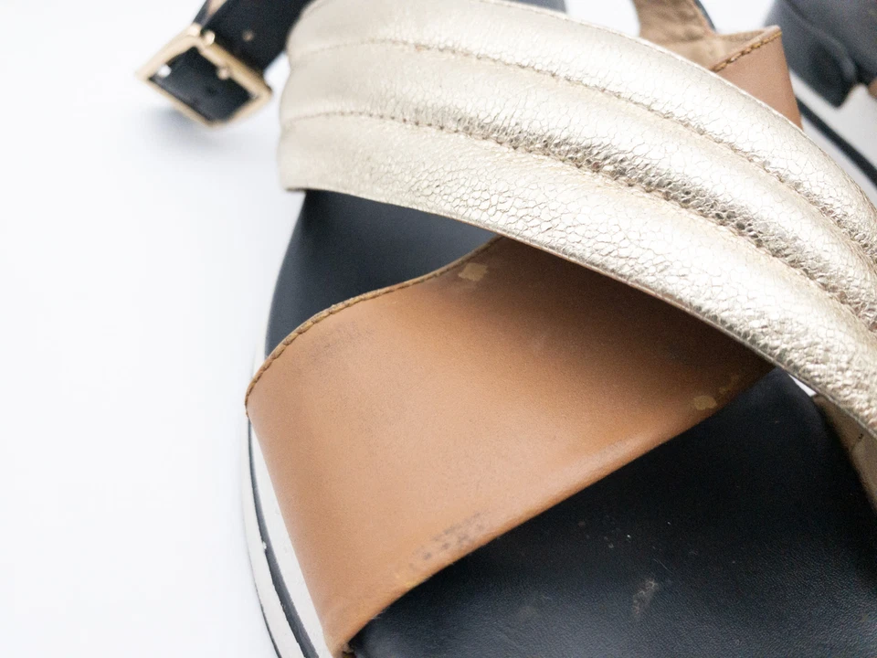 HOGAN Sandalia De Dama Zapato De Verano Zapato Bajo Talla 37 EU Art. 31772-100 - Imagen 4 de 4