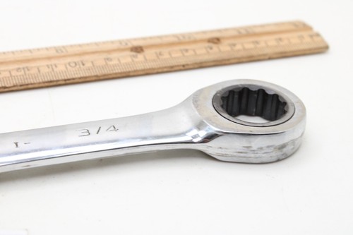 GearWrench 3/4” 12 Point SAE Ratcheting Combination Wrench Chrome - Picture 7 of 10