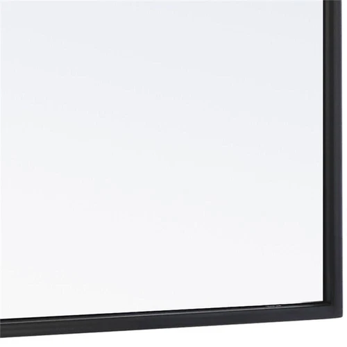 Elegant Decor Monet 32" x 24" Rectangle Metal Frame Mirror in Black - Picture 10 of 12