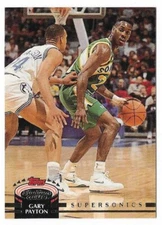 GARY PAYTON 1992-93 Stadium Club Basketball # 124 Seattle Supersonics HOF NM-MT