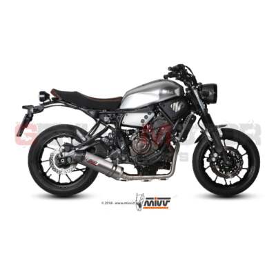 Mivv Complete Exhaust Oval Titanium With Carbon Cap Yamaha Xsr 700 2016 > 2022
