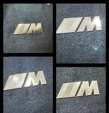 Set x4 METALLIC STICKERS BMW M3 SPORT LOGO CAR AUTOCOLLANT PEGATINA BMW EMBLEMA 