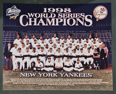 New York Yankees 1998 World Champions - World Series Champions | eBay