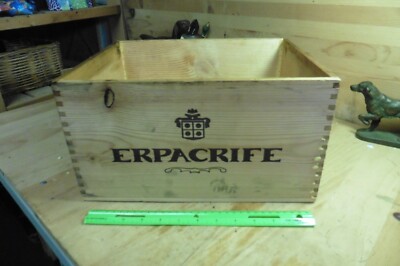 Wine wood box 2005 Erpacrife Nebbiolo Spumante Metodo Classico Italy VL1827 