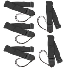 ChromaCast Black Adjustable Nylon Guitar Strap | 5 PACK