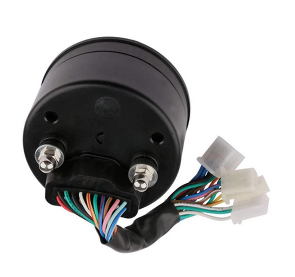 Velocímetro digital LCD para motocicleta engranaje tacómetro café corredor moto odómetro Foto 4 de 4