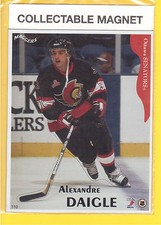 Alexandre Daigle Ottawa Senators 1996 Maggers 2 pc Hockey Magnet Set MIP