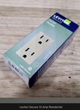 Leviton Decora 15 Amps/125 Volt Residential Light Almond Outlet 5-15R 1 pk