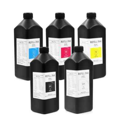New LED UV DTF Ink For Eps XP600 DX5 DX6 DX7 Printer 5color/set
