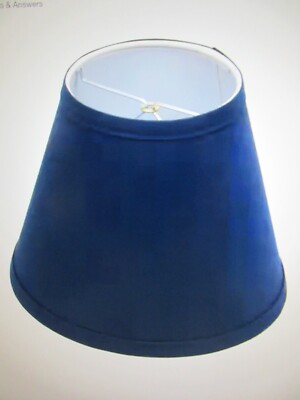 FenchelShade 5 in. Top Diameter x 9 in. Bottom Diameter Navy Blue Lamp Shade 2PK