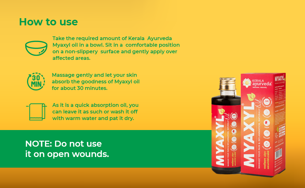 Kerala Ayurveda Myaxyl oil 200ml For Quick Relief From Knee pain
