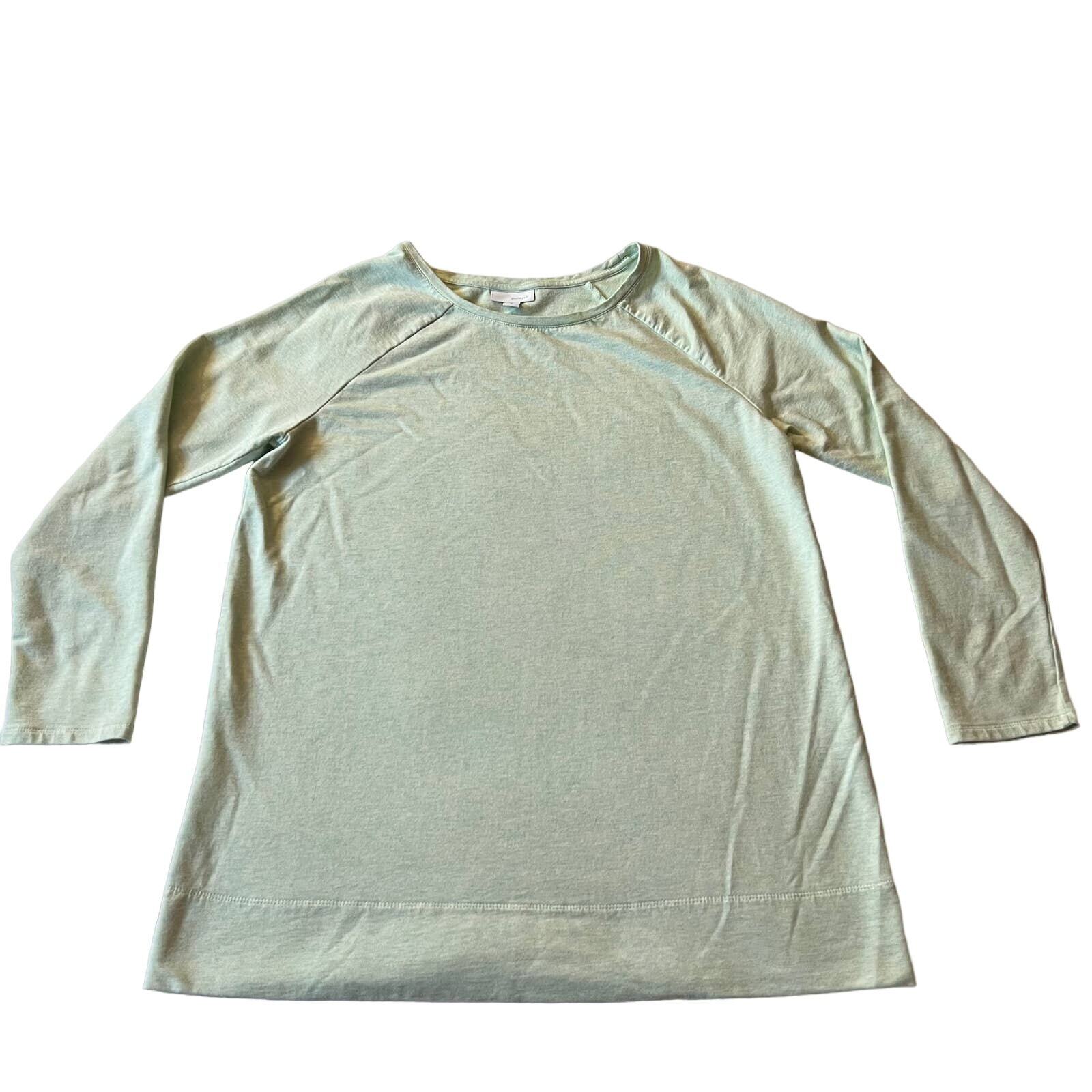 Pure J. Jill Crewneck Long Sleeve Knit Raglan Top Size Medium Casual Stretch