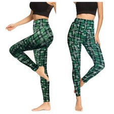 Women Soft High Waisted Leggings Tummy Control No See Through for Gym Workout