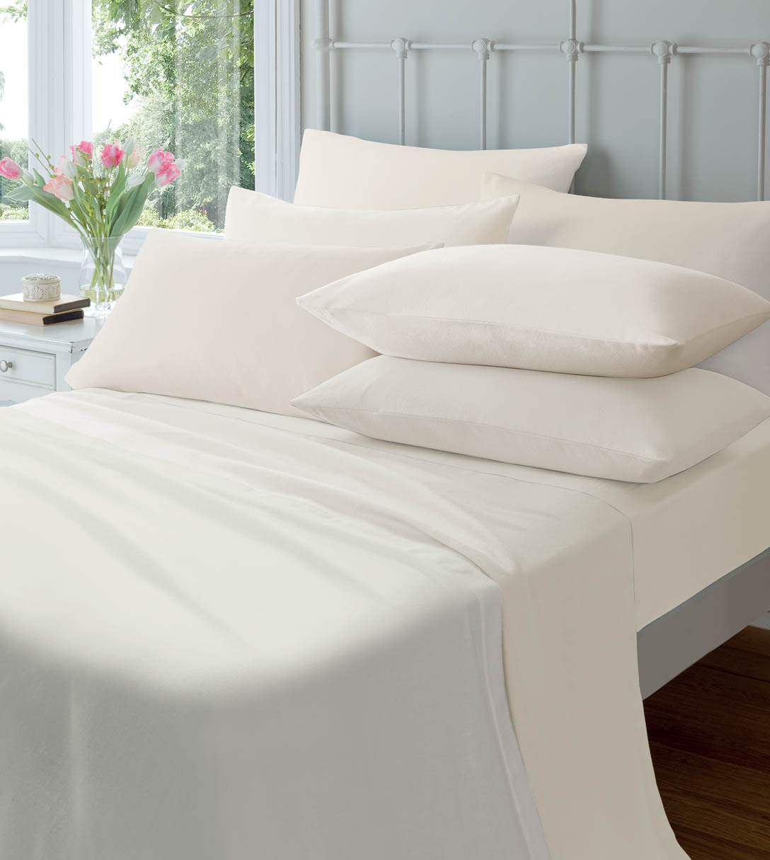 Luxury Flannelette Fitted Sheets,Soft Brushed Cotton Bed Sheets, Warm